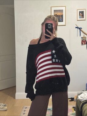 Miracle American Flag sweater
